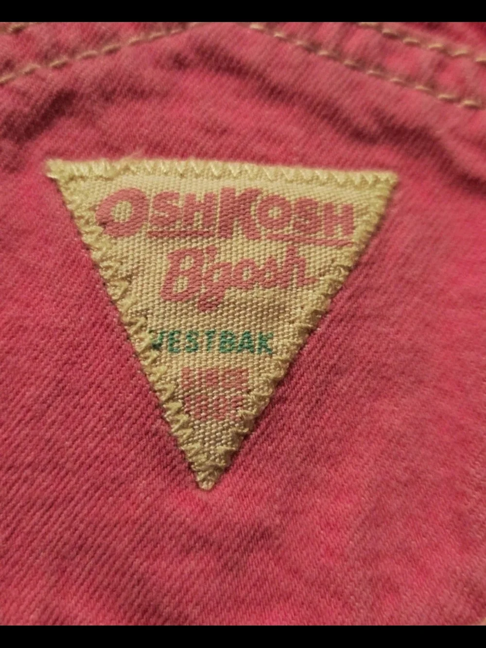 OshKosh B'gosh Pink Floral Embroidered Short Overalls